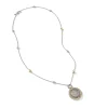 Women John Hardy Necklaces>Moon Door Necklace, Gold, Silver, Pavé