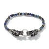 John Hardy Bracelets>Naga Beaded Bracelet, Silver, Gemstones