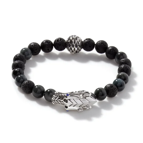 John Hardy Bracelets>Naga Beaded Bracelet, Sterling Silver