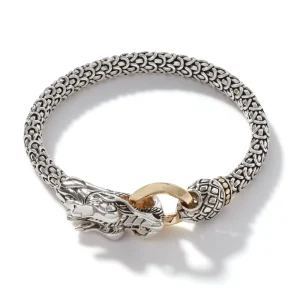 Women John Hardy Bracelets>Naga Bracelet, Gold, Sterling Silver, 6MM