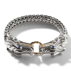 Women John Hardy Bracelets | Bracelets>Naga Bracelet, Sterling Silver, Gold, 10.5MM