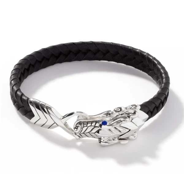 John Hardy Bracelets>Naga Bracelet, Sterling Silver, Leather