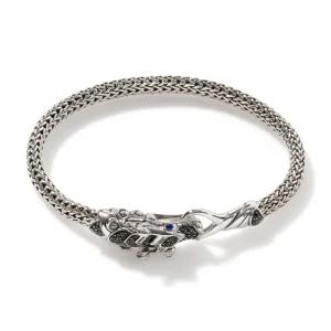 Women John Hardy Bracelets | Bracelets>Naga Bracelet, Sterling Silver, Pavé, 5MM