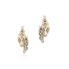 Women John Hardy Earrings>Naga Hoop Earrings, Gold, Diamonds