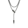 Women John Hardy Necklaces>Naga Lariat, Gold, Silver, Diamonds