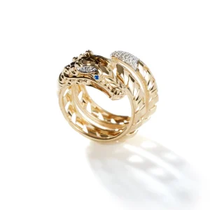 Women John Hardy Rings>Naga Ring, Gold, Diamonds