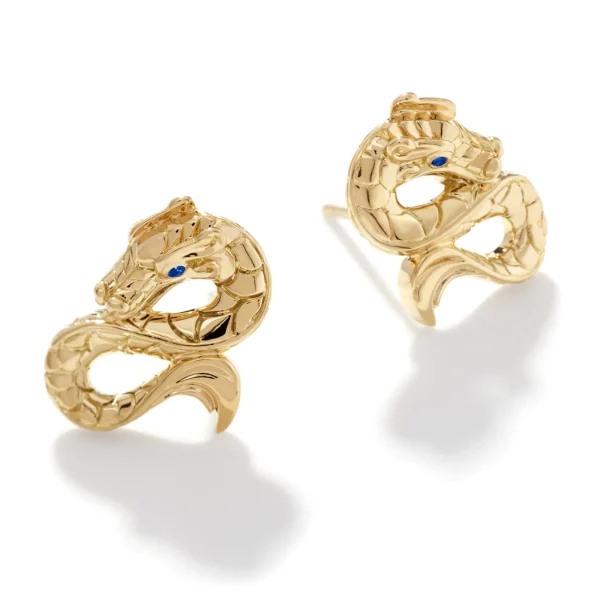 Women John Hardy Earrings>Naga Stud Earrings, Gold