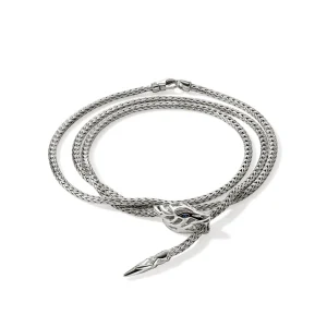 Women John Hardy Bracelets>Naga Wrap, Sterling Silver, 2.5MM