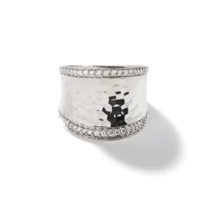 Women John Hardy Rings>Palu Saddle Ring, Sterling Silver, Diamonds