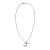 Women John Hardy Necklaces | Necklaces>Pebble Duo Necklace, Silver, Diamonds