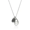 Women John Hardy Necklaces>Pebble Duo Necklace, Sterling Silver, Black Sand Diamond Pavé