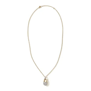 Women John Hardy Necklaces | Necklaces>Pebble Pendant, Gold, Silver, Diamonds