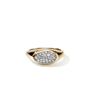 Women John Hardy Rings>Pebble Ring, Gold, Diamonds