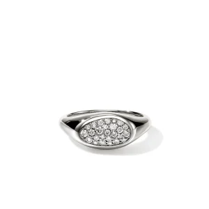 Women John Hardy Rings>Pebble Ring, Sterling Silver, Diamonds