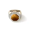 John Hardy Rings>Signet Ring, Gold, Diamonds