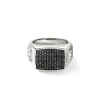 John Hardy Rings>Signet Ring, Sterling Silver, Gemstones