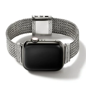 Women John Hardy Bracelets | Bracelets>Smart Watch Strap, Silver, Diamonds, 18MM