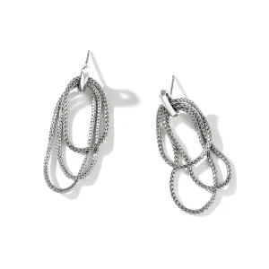 Women John Hardy Earrings>Soft Chain Drop Earrings, Sterling Silver