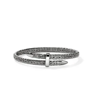 John Hardy Bracelets>Spear Flex Cuff, Dark Silver