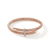 Women John Hardy Bracelets | Bracelets>Spear Flex Cuff, Rose Gold, Diamonds