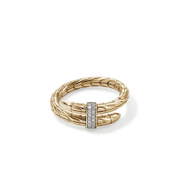 Women John Hardy Rings | Rings>Spear Ring, Gold, Diamonds