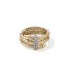 Women John Hardy Rings | Rings>Spear Ring, Gold, Diamonds, Wide