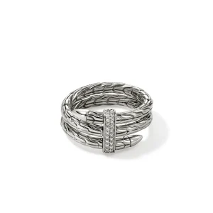 Women John Hardy Rings | Rings>Spear Ring, Silver, Diamonds, Wide