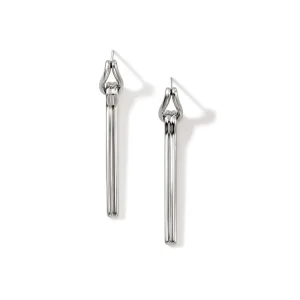 Women John Hardy Earrings>Surf Drop Earrings, Sterling Silver