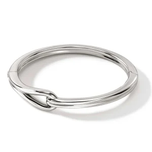 Women John Hardy Bracelets>Surf Hinged Bangle, Sterling Silver