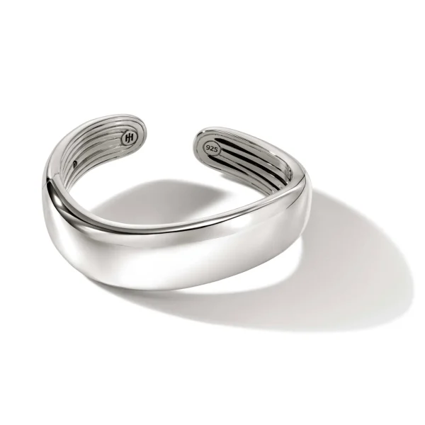 Women John Hardy Bracelets>Surf Hinged Cuff, Sterling Silver, Wide