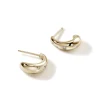 Women John Hardy Earrings>Surf J Hoop Earrings, Gold, Diamonds, Small