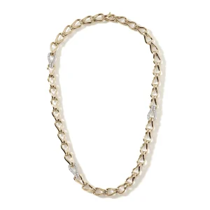 Women John Hardy Necklaces | Necklaces>Surf Necklace, Gold, Diamonds, 8.5MM