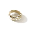 Women John Hardy Rings | Rings>Surf Ring, Gold, Diamonds, Wide